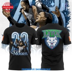 Minnesota Lynx Maya Moore 23 Black TShirt