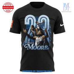 Minnesota Lynx Maya Moore 23 Black TShirt