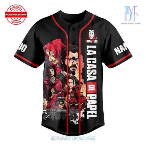 Money Heist La Casa De Papel Custom Baseball Jersey