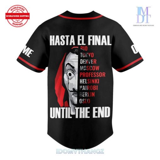 Money Heist La Casa De Papel Custom Baseball Jersey