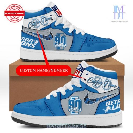 NFL Detroit Lions Custom Air Jordan Shoes