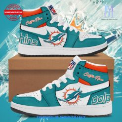 NFL Miami Dolphins Custom Name Air Jordan 1