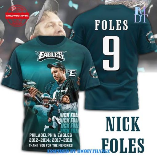 Nick Foles Philadelphia Eagles Thank You 3D Shirt