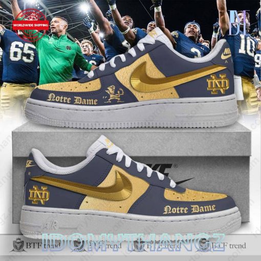 Notre Dame Fighting Irish 2024 Shamrock Series Air Force 1 Sneakers