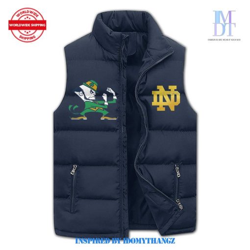 Notre Dame Fighting Irish Puffer Sleeveless Jacket