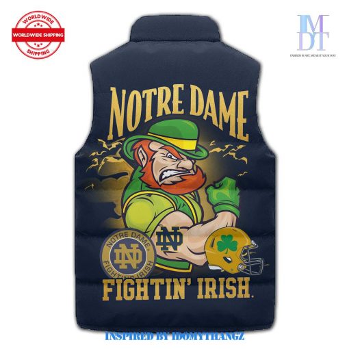 Notre Dame Fighting Irish Puffer Sleeveless Jacket