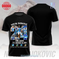 Novak Djokovic The GOAT 24 Grand Slams Shirt