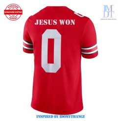 Ohio State Buckeyes Jesus Won Football Jersey