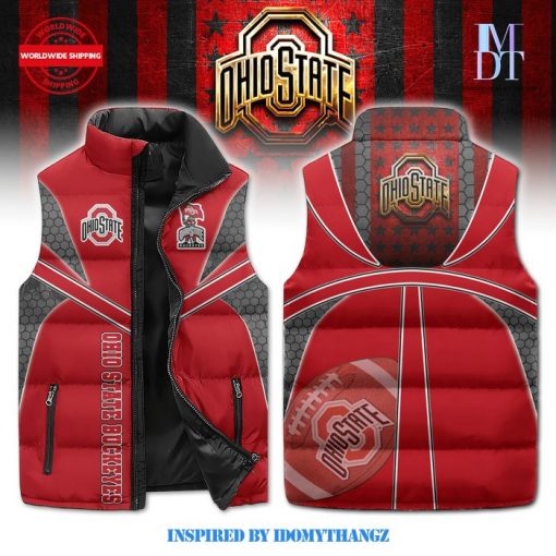 Ohio State Buckeyes Puffer Sleeveless Vest