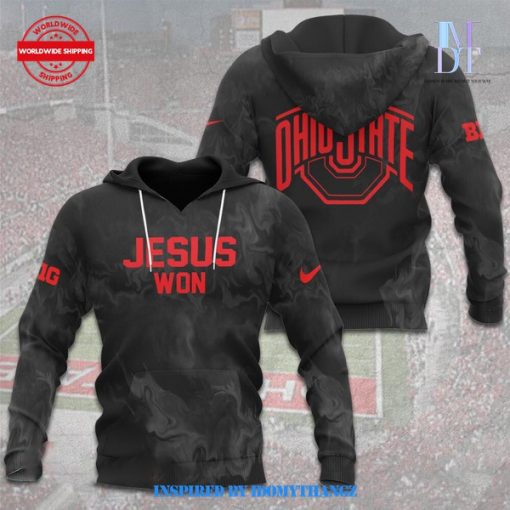 Ohio State Football Jesus Won 2024 Black Hoodie