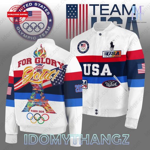 Olympic Games For The Glory And Gold USA Baseball Jacket