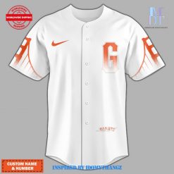 Personalization San Francisco Giants White Orange Baseball Jersey