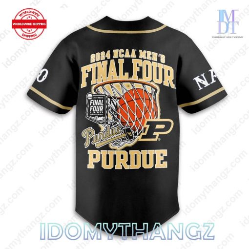 Purdue Boilermakers Football 2024 NCAA Final Tour Baseball Jersey