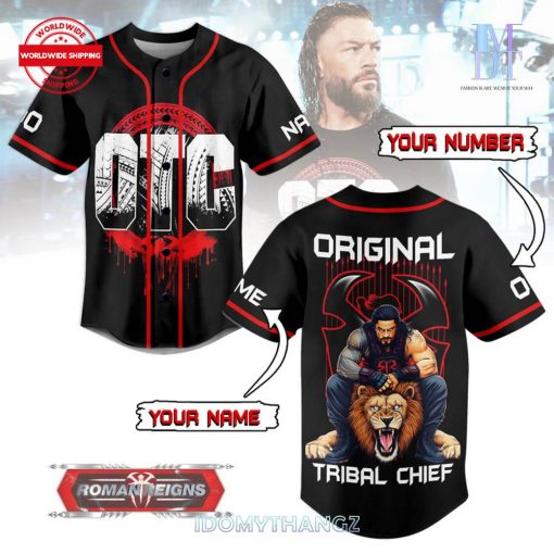 Roman Reigns WWE Original Tribal Chief Baseball Jersey