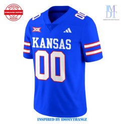 Royal Kansas Jayhawks NIL Replica Football Jersey