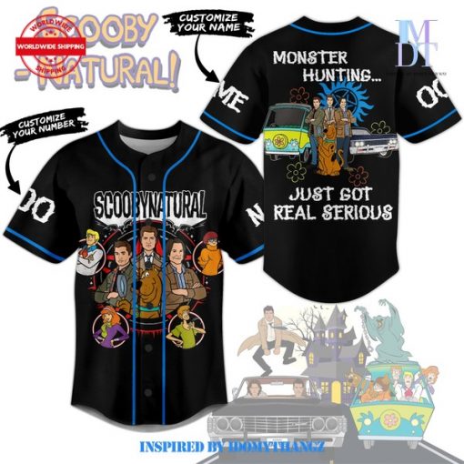 SCOOBYNATURAL Monster Hunting Custom Baseball Jersey