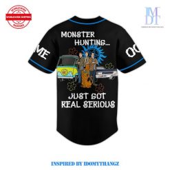 SCOOBYNATURAL Monster Hunting Custom Baseball Jersey