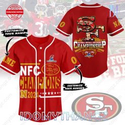 San Francisco 49er NFC Champions 2024 Baseball Jersey