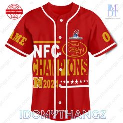 San Francisco 49er NFC Champions 2024 Baseball Jersey