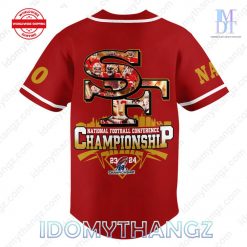 San Francisco 49er NFC Champions 2024 Baseball Jersey