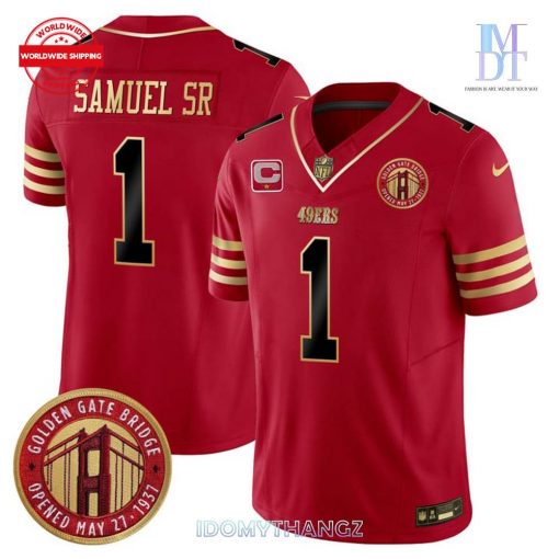 San Francisco 49ers Golden Gate Bridge Custom Football Jersey