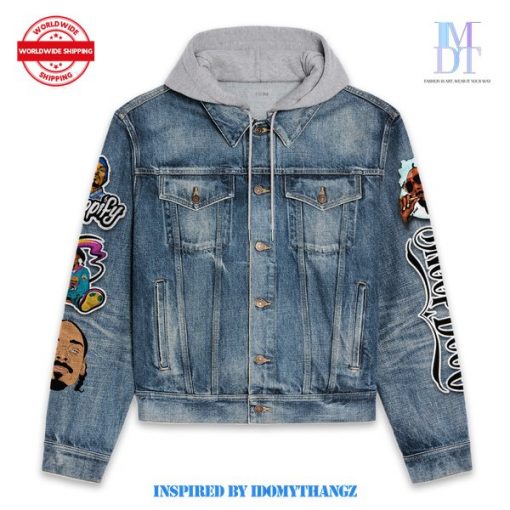 Snoop Dogg Drop It Like Its Hot Hooded Denim Jacket