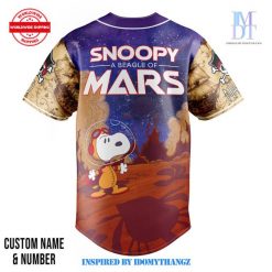 Snoopy A Beagle Of Mars Custom Baseball Jersey