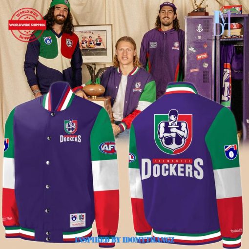 Special Edition Fremantle Dockers AFL 2024 Baseball Jacket