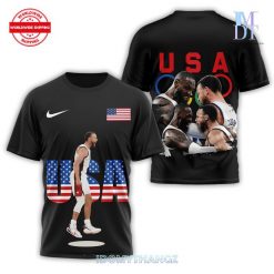 Stephen Curry Godlike Team USA Olympic Paris 2024 3D Shirt