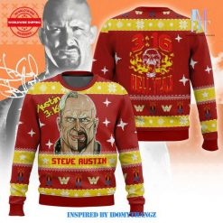 Steve Austin WWE Christmas Ugly Sweater