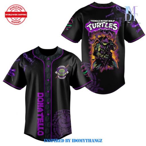 Teenage Mutant Ninja Turtles Donatello Does Machines Custom Baseball Jersey