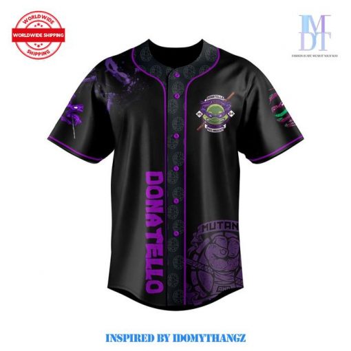 Teenage Mutant Ninja Turtles Donatello Does Machines Custom Baseball Jersey