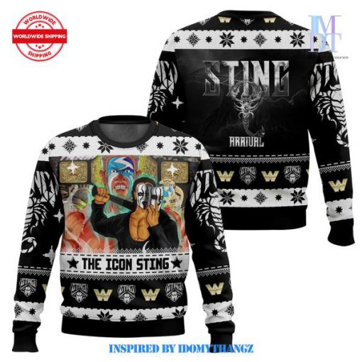 The Icon Sting WWE Christmas Ugly Sweater