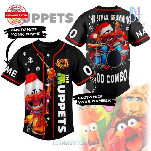 The Muppets Christmas Drumming Baseball Jersey