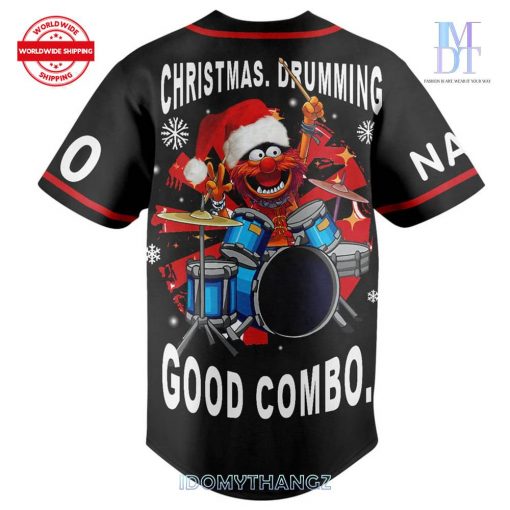 The Muppets Christmas Drumming Baseball Jersey