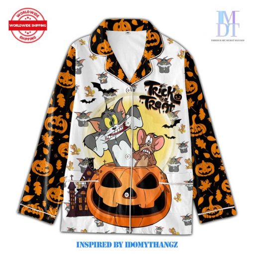 Tom And Jerry Trick Or Treat Halloween Pajamas Set