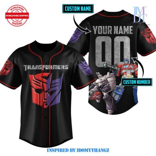 Transformers Optimus Prime Baseball Jersey