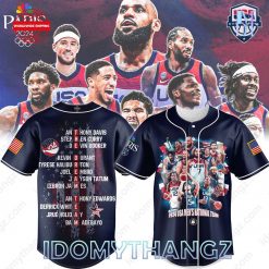 USA Basketball National Team 2024 Olympic Paris Baseball Jersey