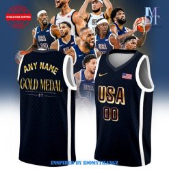 USA Basketball Team Gold Medal Olympic Basketball Jersey