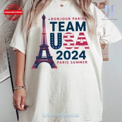 Vintage Team Usa 2024 Paris Summer Oversize T-Shirt