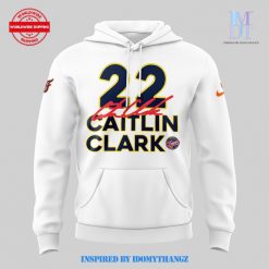 WNBPA Caitlin Clark 22 Fever White Hoodie