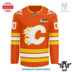 2024 Calgary Flames Orange Shirt Day Every Child Matters Hockey Jersey