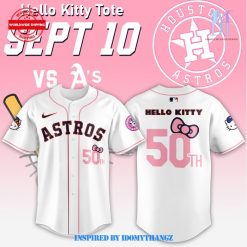 2024 Houston Astros x Hello Kitty Night White Baseball Jersey