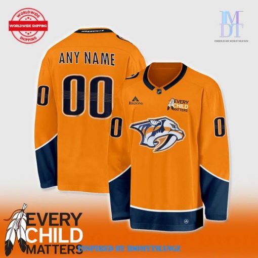 2024 Nashville Predators Orange Shirt Day Every Child Matters Hockey Jersey