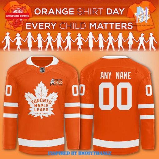 2024 Toronto Maple Leafs Orange Shirt Day Every Child Matters Hockey Jersey