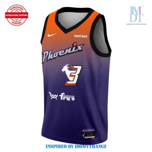 2024 Unisex Diana Taurasi Purple Phoenix Mercury Jersey