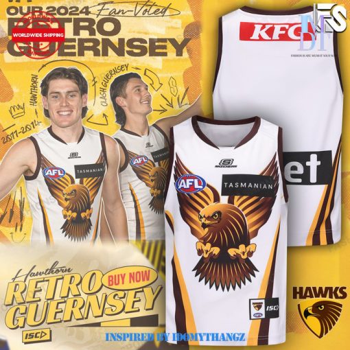 AFL Hawthorn 2024 ISC Retro Basketball Jersey