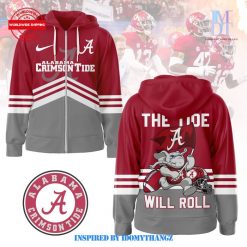 Alabama Crimson Tide The Tide Will Roll Zipper Hoodie