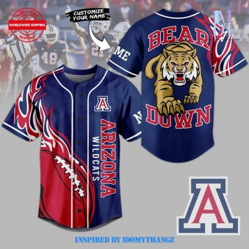 Arizona Wildcats Bear Down Baseball Jersey