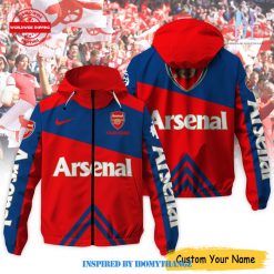 Arsenal Custom Name Windbreaker Outdoor Jacket